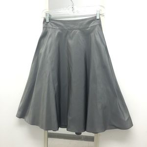 Banana Republic Silk A Line Skirt Silver Gray Sz 6